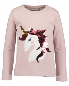 Longsleeve Einhorn Pailletten rosa 98